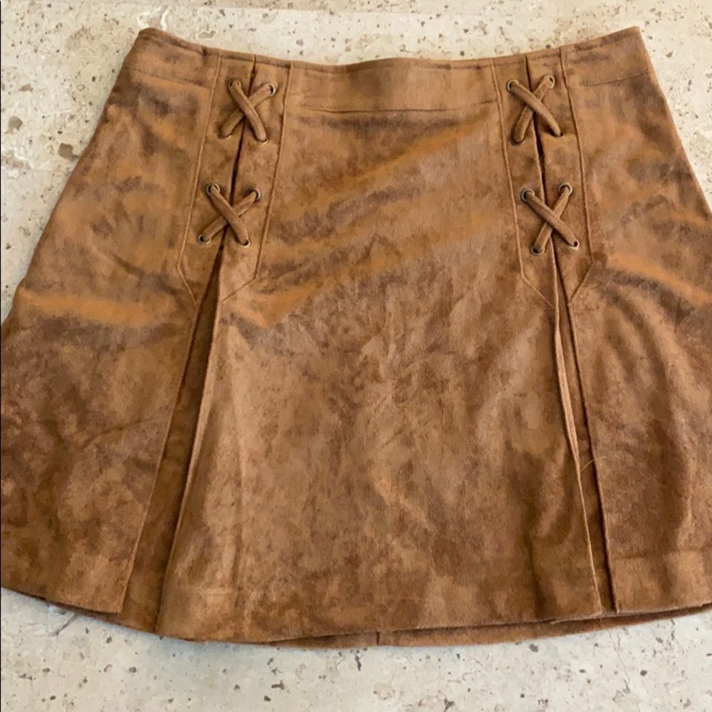 Suede Mini Skirt